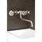 Kingston Brass KS115SN Adjustable Center Wall Mount Bathroom Faucet, Brushed Nickel KS115SN - alternate 3
